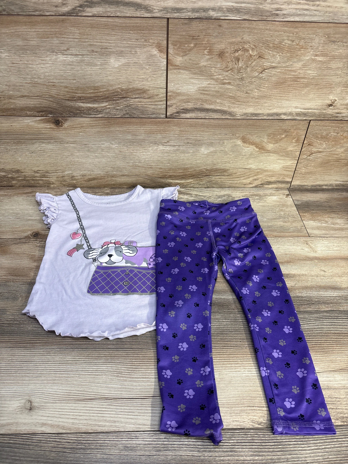 BCG 2pc Shirt & Leggings Purple sz 3T - Me n Mommy To Be