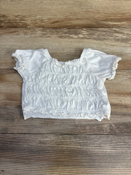 Baby Gap Smocked Top White sz 12-18m - Me n Mommy To Be