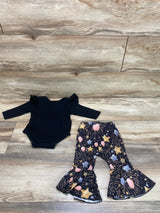 Shein My 1st New Year Bodysuit & Pants Black sz 1-3m