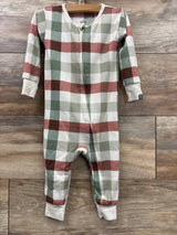 Modern Moments Plaid Sleeper ivory sz 18m