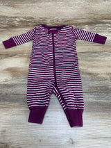 Moon and Back Striped Sleeper Purple sz 0-3m