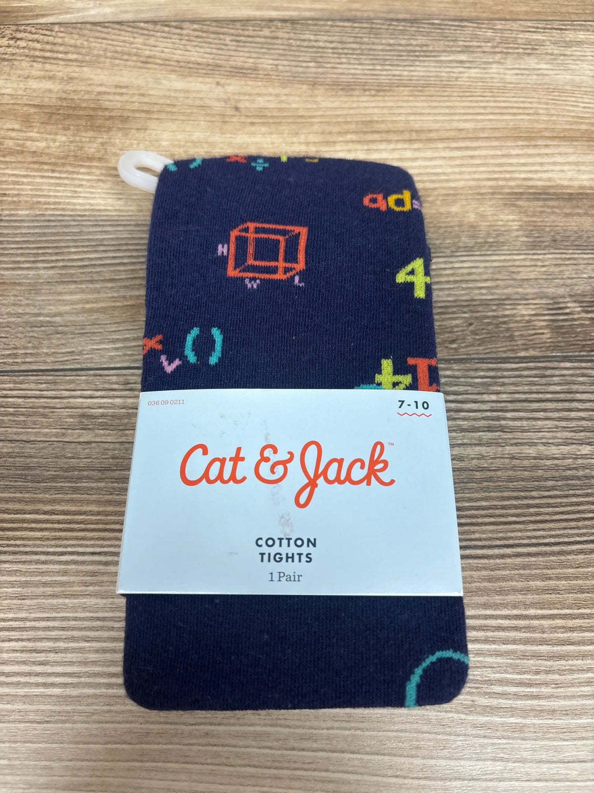 NEW Cat & Jack 1pr. Cotton Tights Navy sz 7-10