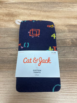 NEW Cat & Jack 1pr. Cotton Tights Navy sz 7-10
