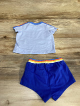 Cat & Jack 2pc Shirt & Shorts Blue sz 0-3m - Me n Mommy To Be