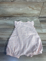 Carter's Button-Front Shortie Romper Peach sz 6m
