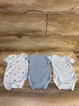 Tres Beau et Belle 3pk Modal Bodysuit Set Blue sz 0-3m
