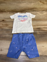 Carter's 2pc Pajama Set White sz 18m