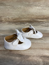 myggpp Mary Jane Flats with Bow White sz 0-6m