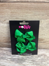 NEW Hair Bows 2pk Green