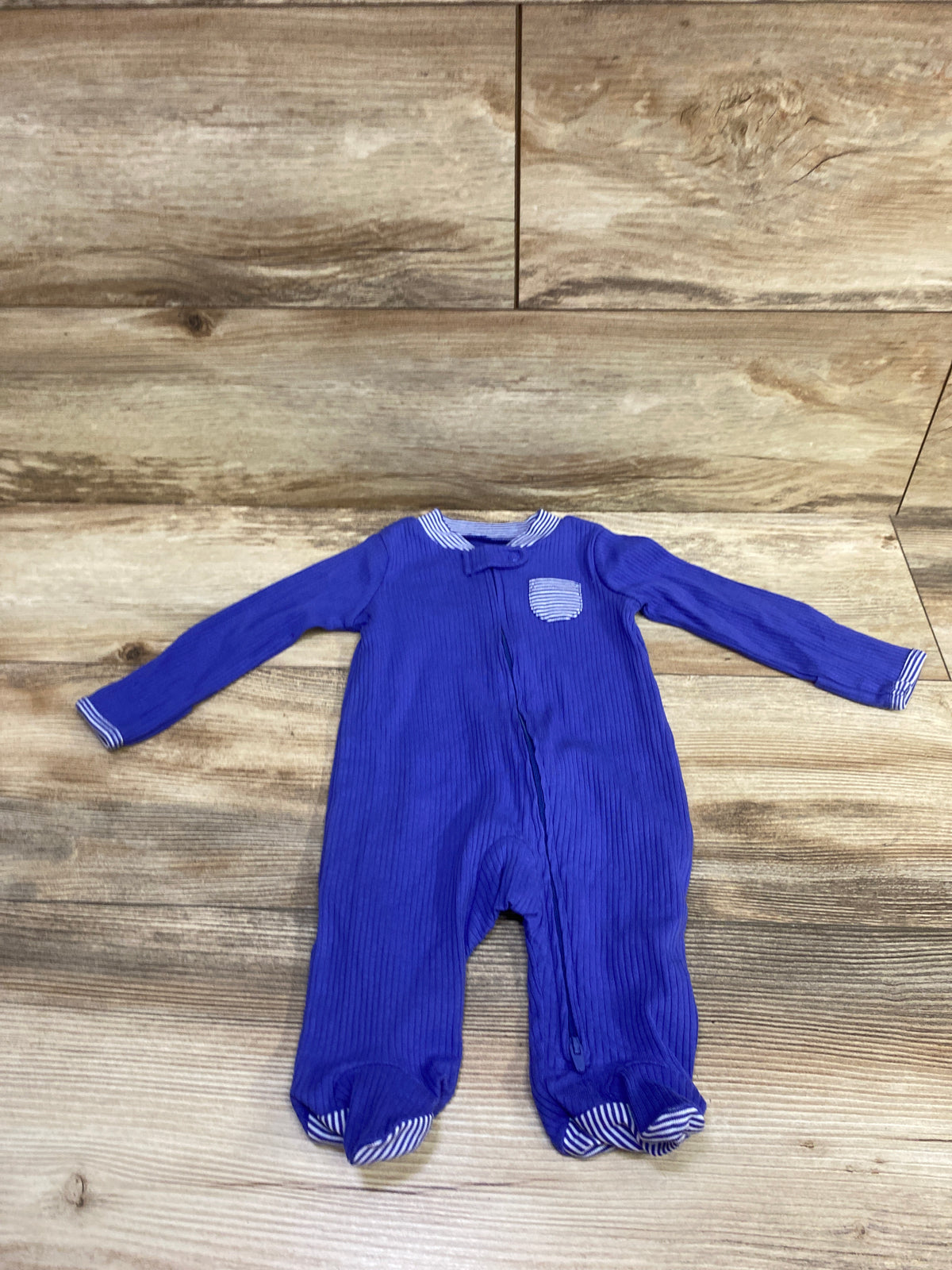 Carter's Ribbed Sleeper Blue sz 3m