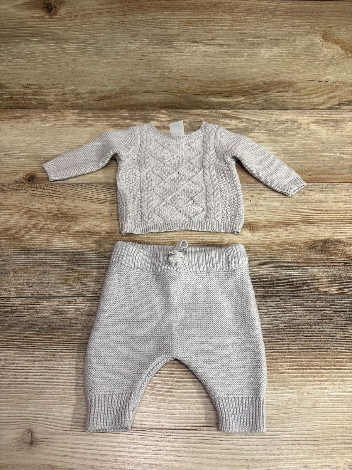 Just One You 2pc Knit Sweater & Pants Set Grey sz Newborn