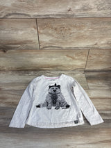 Eddie Bauer Long Sleeve Bear Shirt Ivory sz 4T