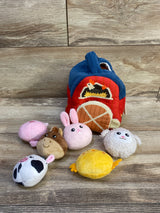 hahaland Surprise Barn Rattle, Crinkle, Mirror Plush Playset