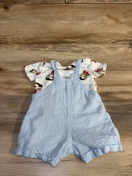 DC Superman 2pc Shirt & Shortall Set White sz 0-3m - Me n Mommy To Be