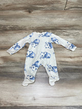 Carter's Panda Print Sleeper Beige sz Newborn