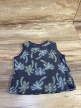 Old Navy Palm Tree Tank Top Grey sz 12-18m