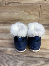 FEETCITY Faux-Fur Lined Boots Navy sz 5c