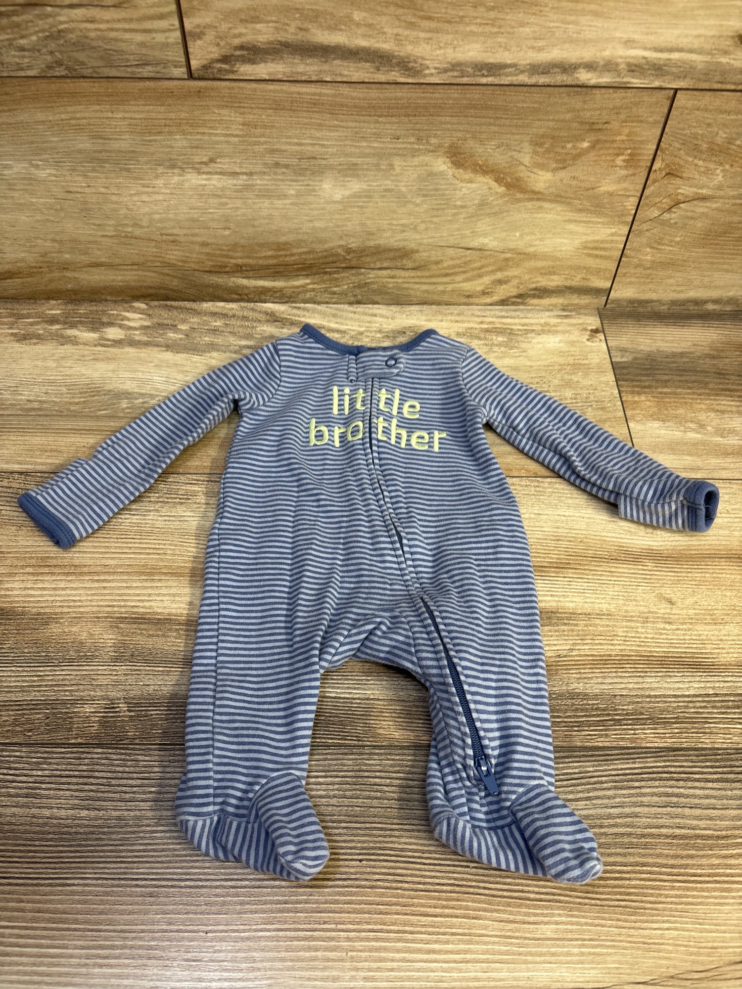 Just One You Striped Little Brother Sleeper Blue sz Newborn