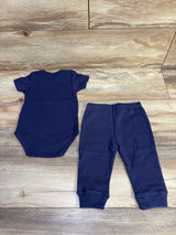 2pc Bodysuit & Pants Navy sz 9m