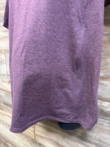 Ecavus Maternity Hidden Zipper Nursing Shirt Purple sz Large