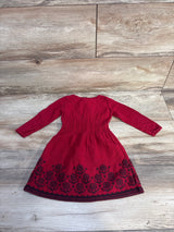 Tea Long Sleeve Sweater Dress Red sz 18-24m