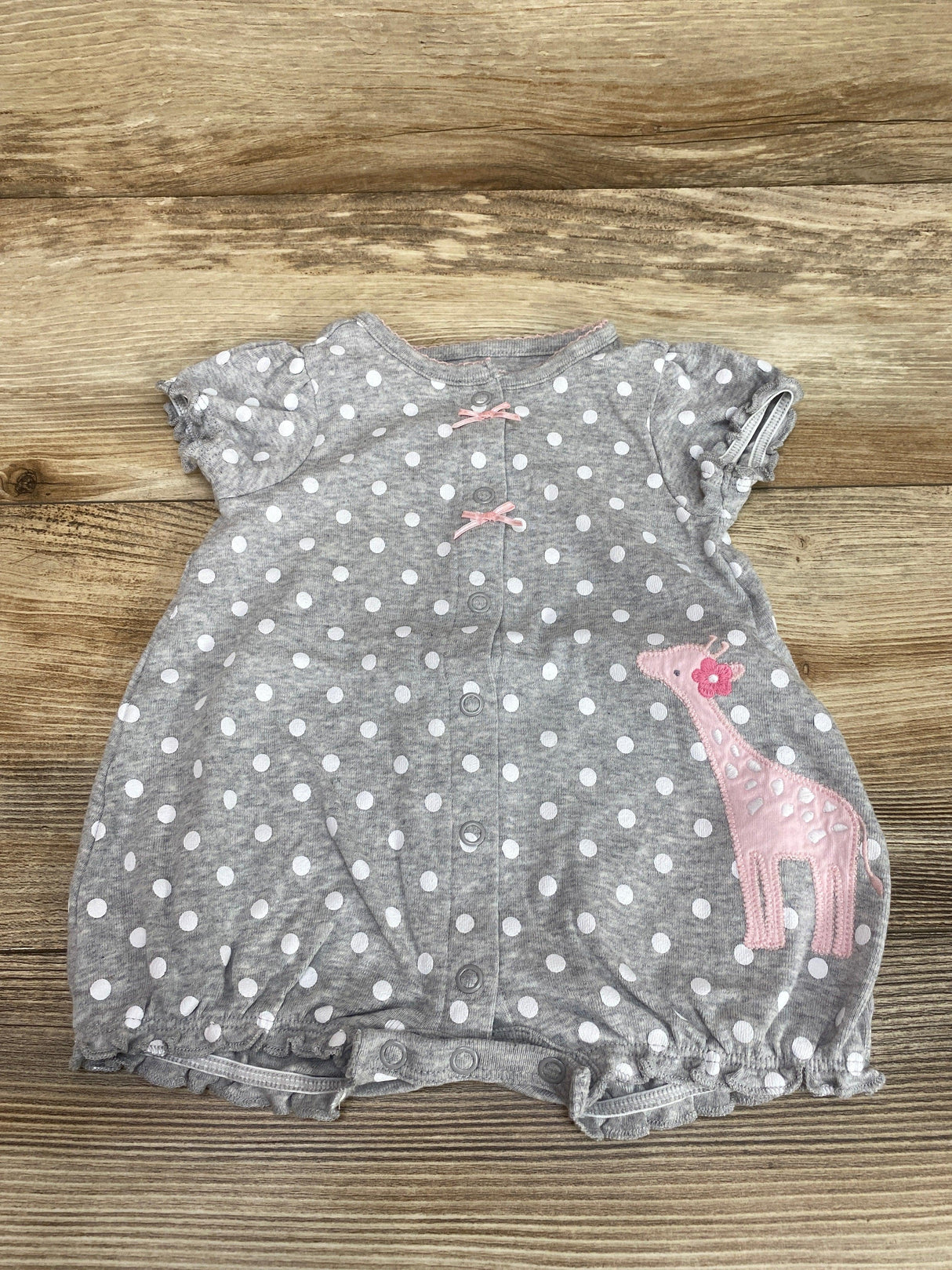 Simple Joys Grey Polka Dot Shortie Romper sz 0-3m - Me 'n Mommy To Be