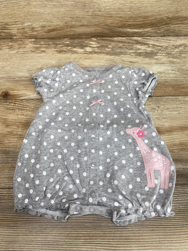 Simple Joys Grey Polka Dot Shortie Romper sz 0-3m - Me 'n Mommy To Be