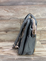 Living Traveling Share 8-in-1 Diaper Bag Backpack with Changing Station, Grey