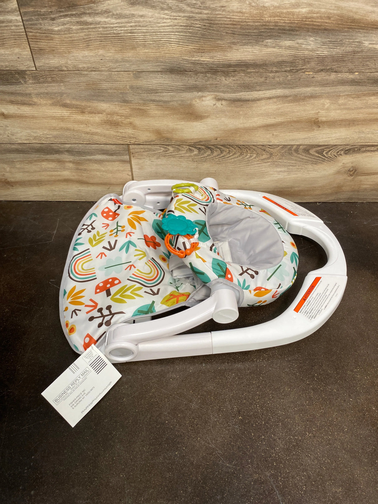 NEW Fisher Price Sit-Me-Up Floor Seat in Rainbow Showers