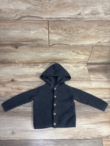Carter's Hooded Garter Cardigan Navy sz 12m