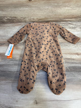 NEW Just One You Leopard Print Blanket Sleeper Brown sz 3m - Me n Mommy To Be