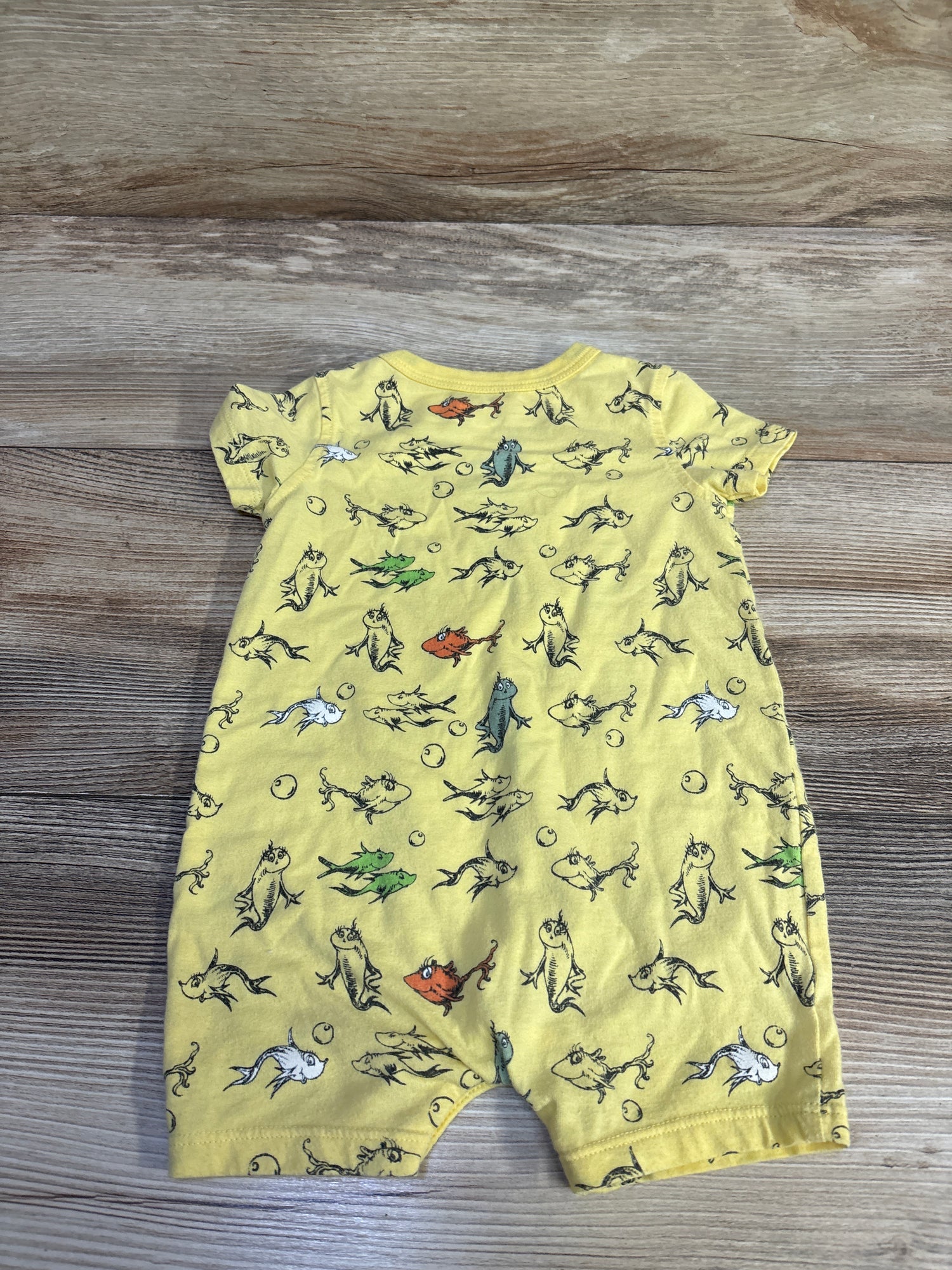 Dr. Seuss Shortie Romper Yellow sz 0-3m