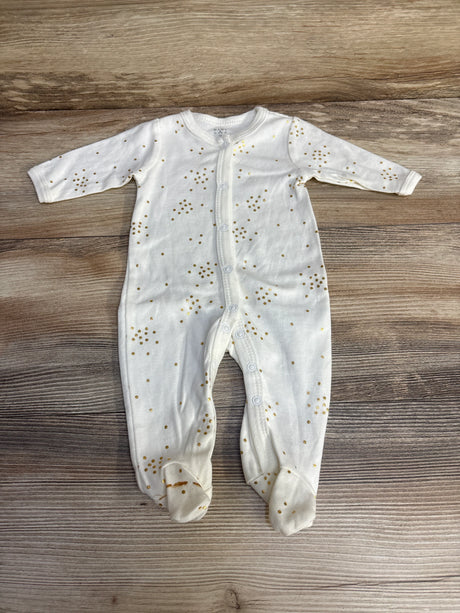 Baby By Bon Bebe Polka Dot Sleeper White sz 0-3m - Me n Mommy To Be