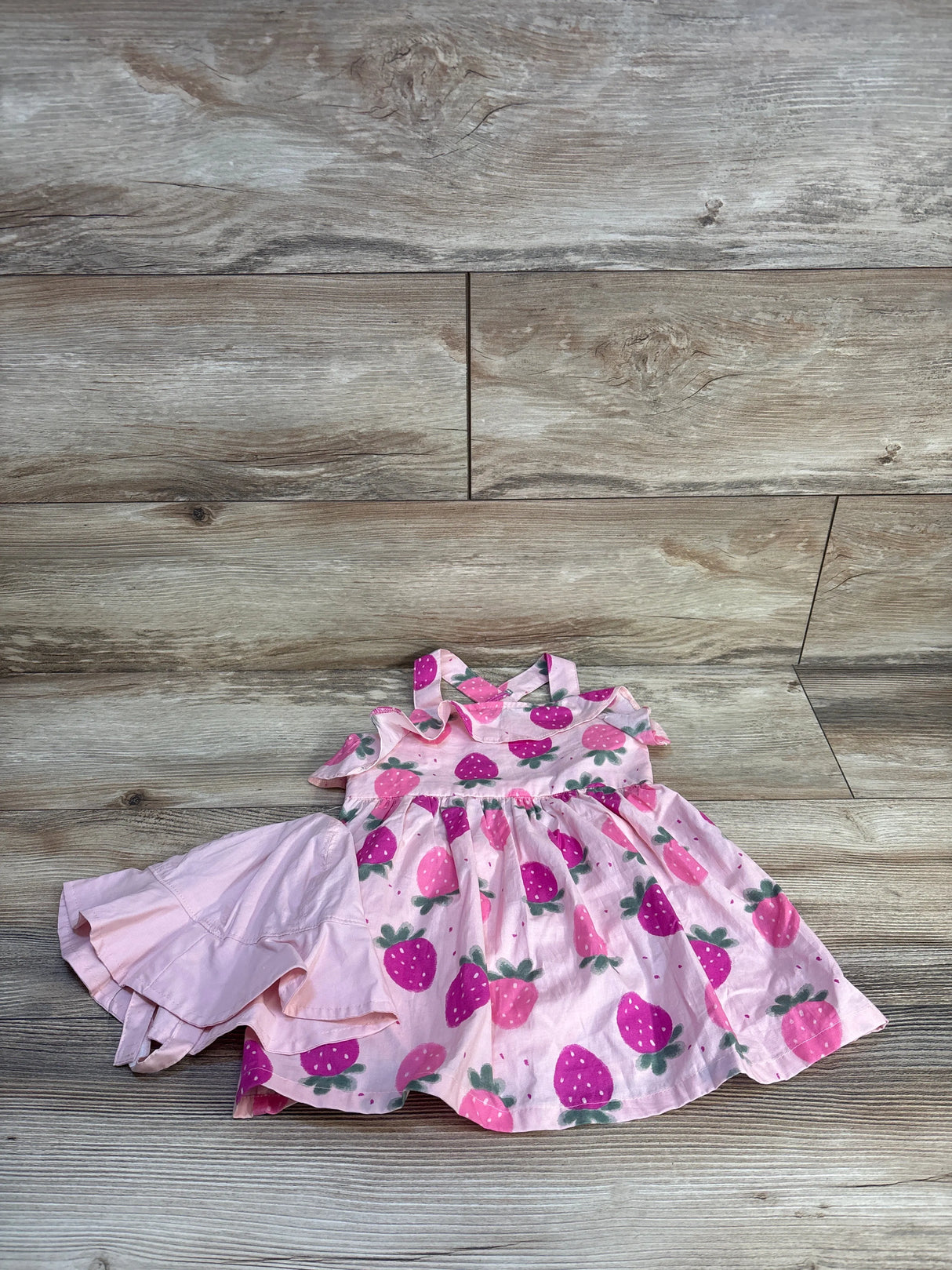 NEW Carter's Strawberry Print 3pc Dress Set Pink sz 18m