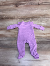 Okie Dokie Daddy's Little Sunshine Ruffled Coverall Purple sz Newborn