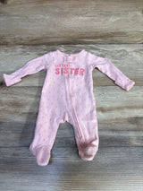 Child Of Mine Floral Little Sister Sleeper Pink sz Preemie