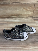 Converse Chuck Taylor All Star Sneakers Glittery Black sz 6c