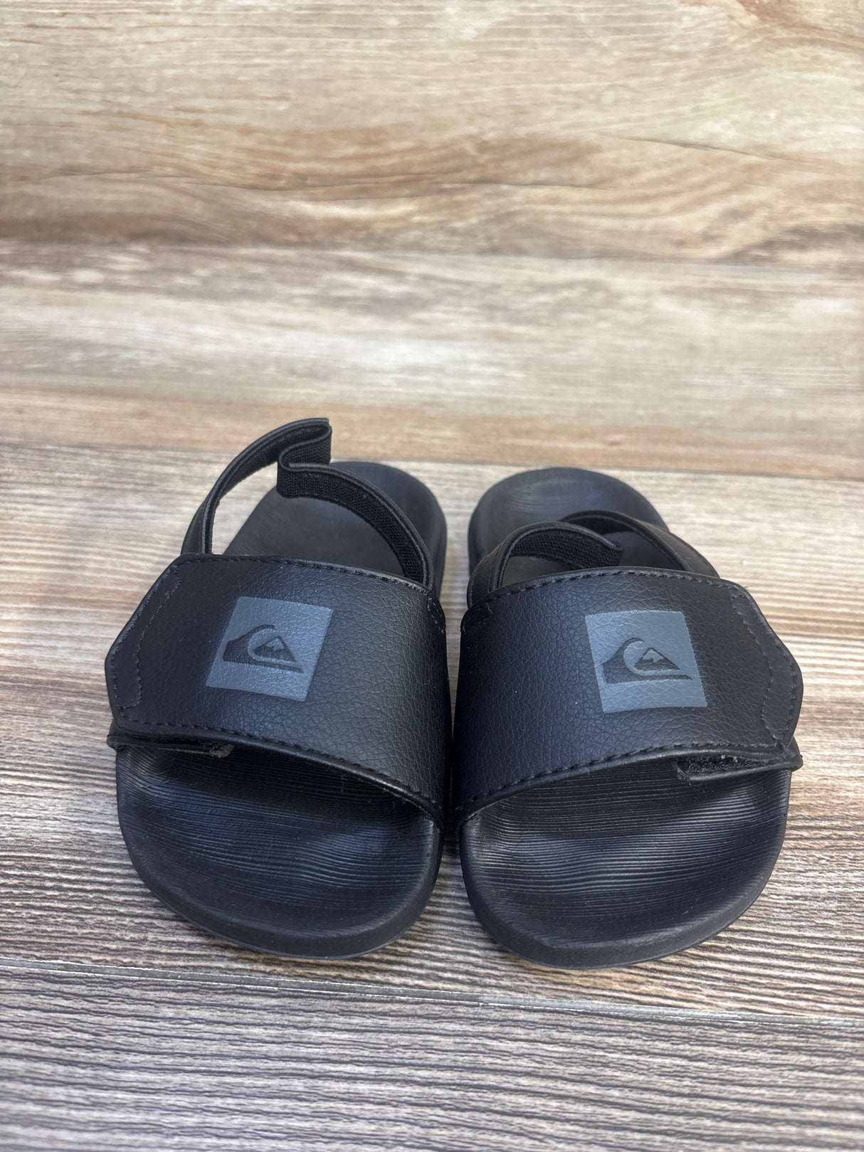 Quiksilver Bright Coast Adjust Slide Sandals Black sz 7c
