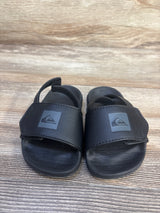 Quiksilver Bright Coast Adjust Slide Sandals Black sz 7c