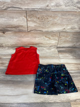 Under Armour 2pc Tank & Shorts Red sz 18m