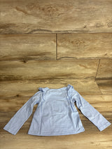 Okie Dokie Glitter Long Sleeve Shirt Light Blue sz 2T