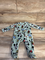 Disney Baby Mickey Mouse Blanket Sleeper Green sz 6/9m