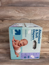 NEW Up&Up Absorbent & Soft Diapers 168ct. Size 1