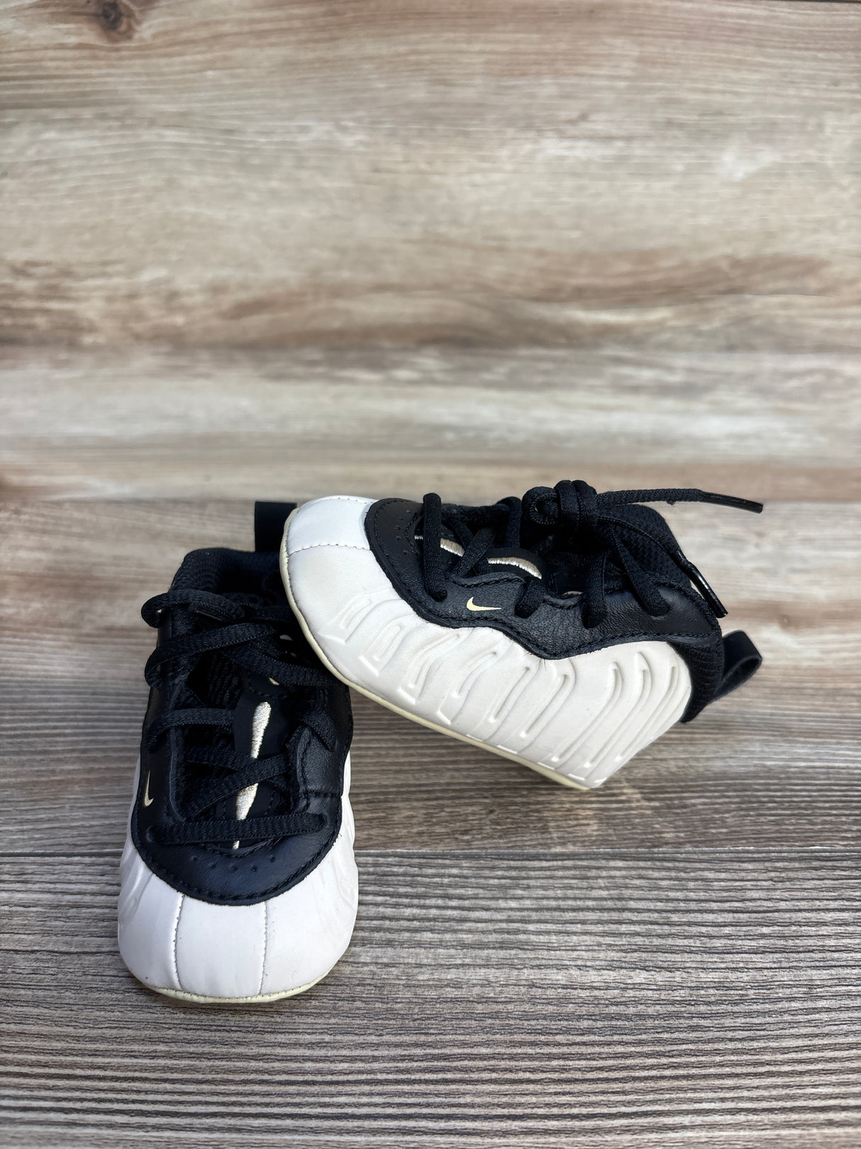 Nike Posite One Crib Booties 'Light Orewood Brown' Sneakers sz 3c