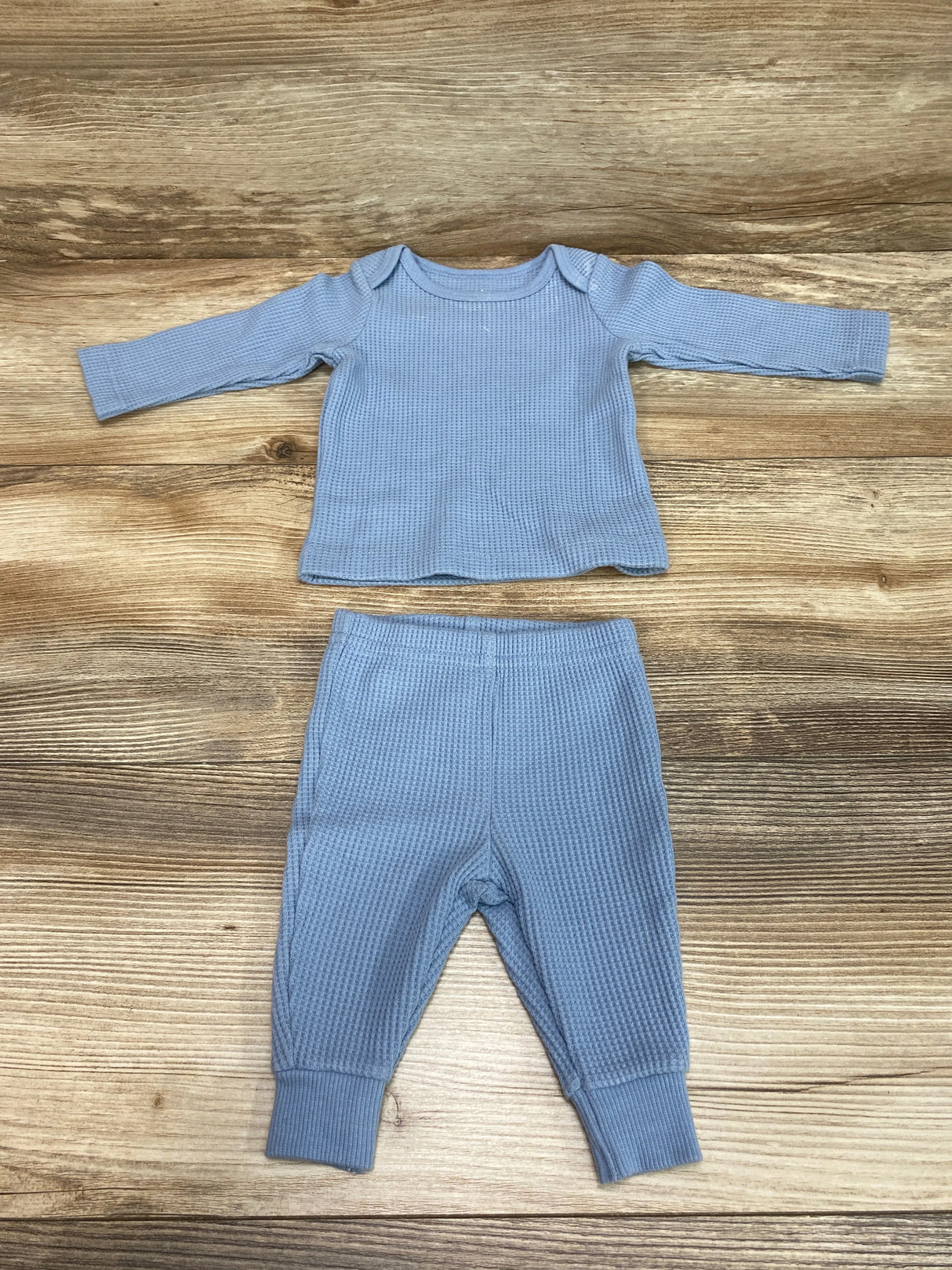 Simple Joys 2pc Thermal Shirt & Pants Blue sz Newborn