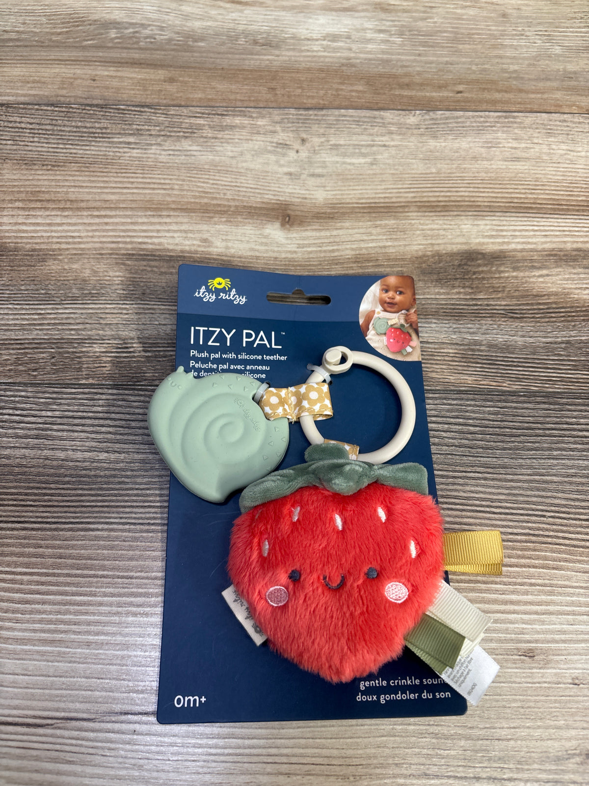 NEW Itzy Ritzy Itzy Pal - Plush Strawberry with Silicone Teether