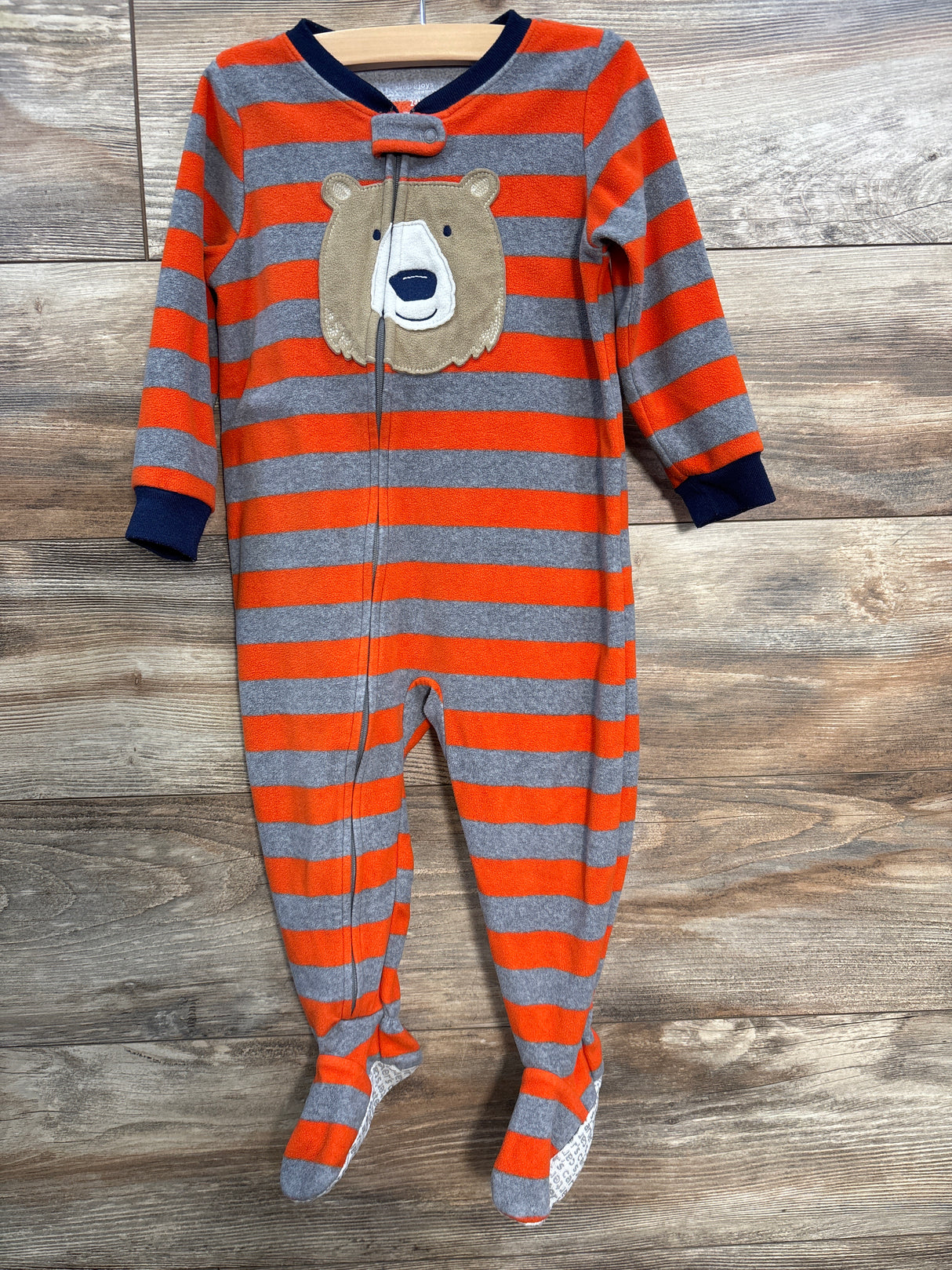 Simple Joys Striped Blanket Sleeper Orange sz 24m