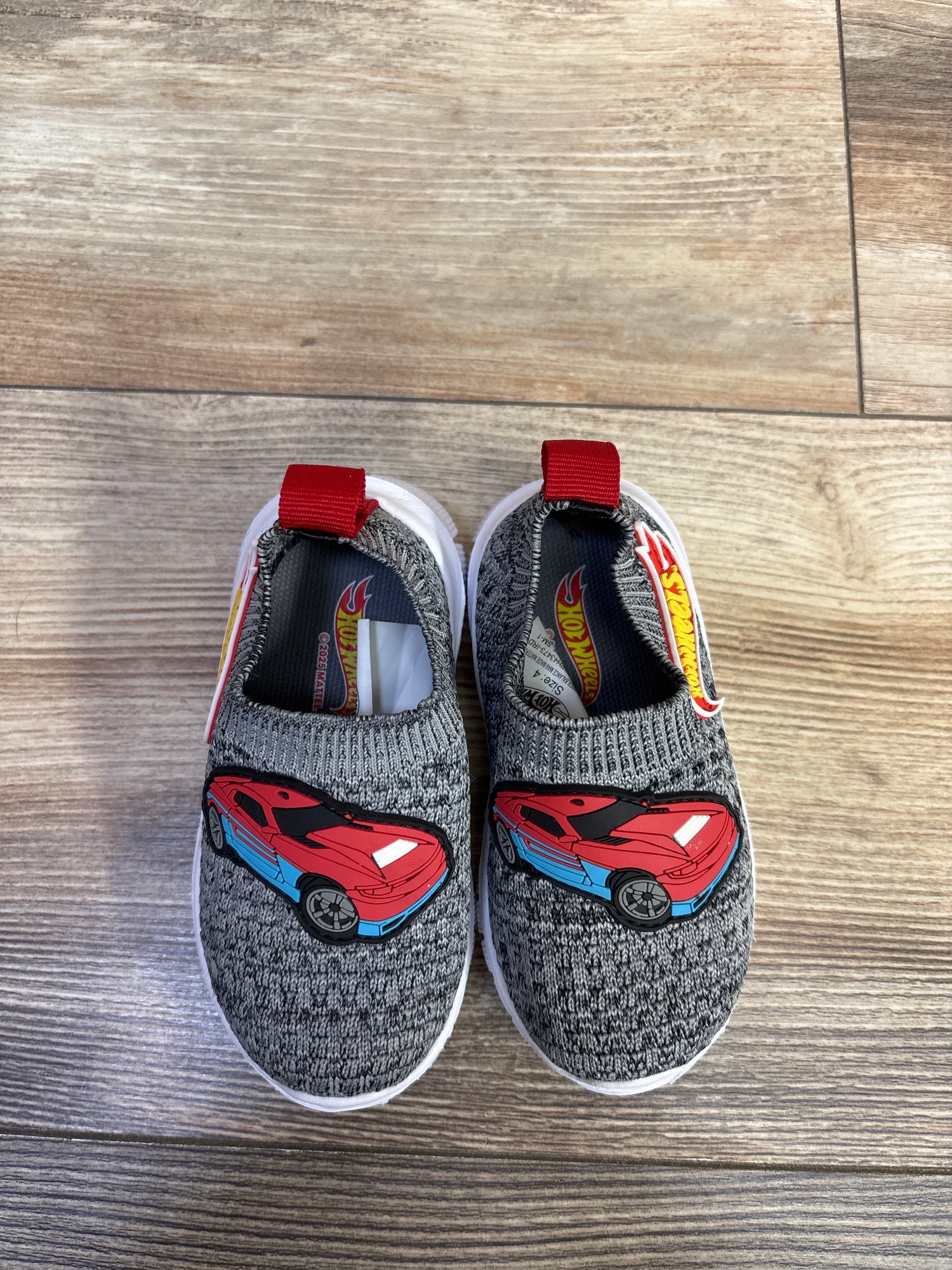 Hot Wheels Mesh Slip-On Sneakers Grey sz 4c