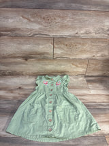 Penelope Mack Floral Embroidered Dress Green sz 4T - Me n Mommy To Be