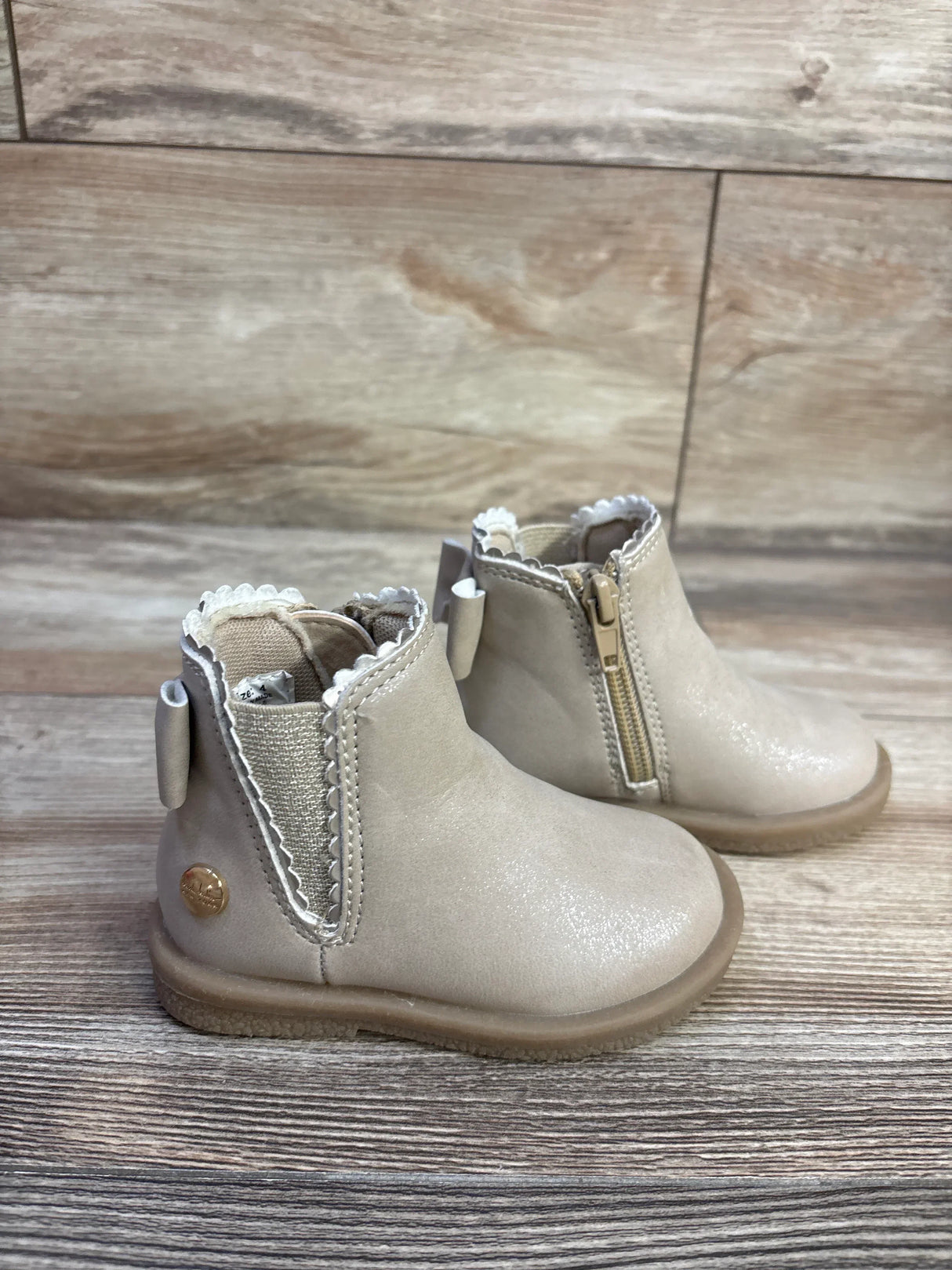 Nicole Miller Ankle Boots Beige sz 4c
